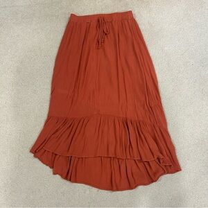 Forgotten Grace Rust Orange Skirt